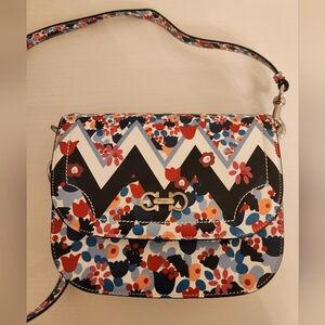 Salvatore Ferragamo Greta Multicolor Floral Crossbody Bag
